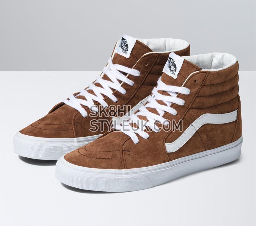 Vans Sk8-Hi Pig Suede Mens Womens - Pig Suede Tortoise Shell VN0A7Q5N1RE Shoes