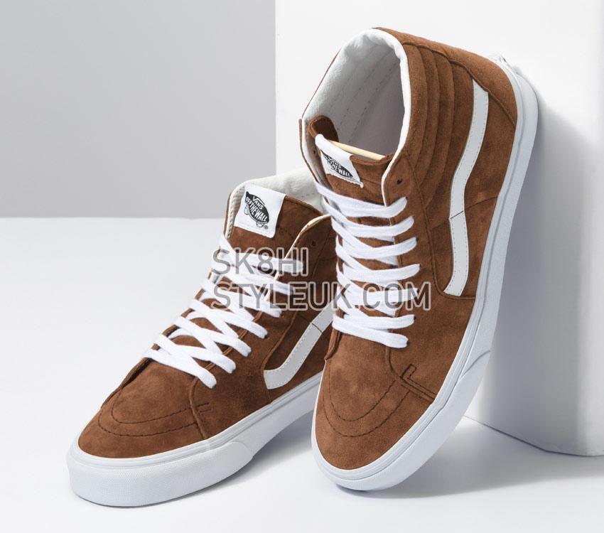 Vans Sk8-Hi Pig Suede Mens Womens - Pig Suede Tortoise Shell VN0A7Q5N1RE Shoes