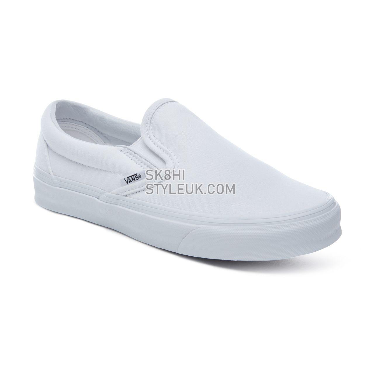 Vans Classic Slip-On Classic Mens Womens - True White VEYEW00 Shoes