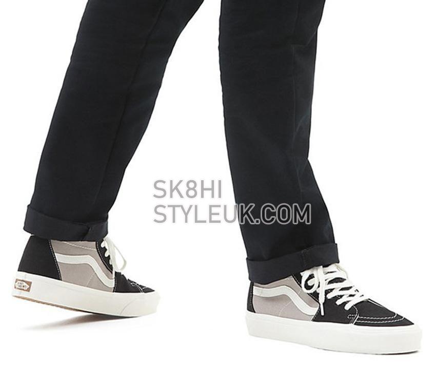 Vans Sk8-Hi Tapered Eco Theory Mens Womens - Eco Theory Multi Block Black VN0A5KRUBLK Shoes