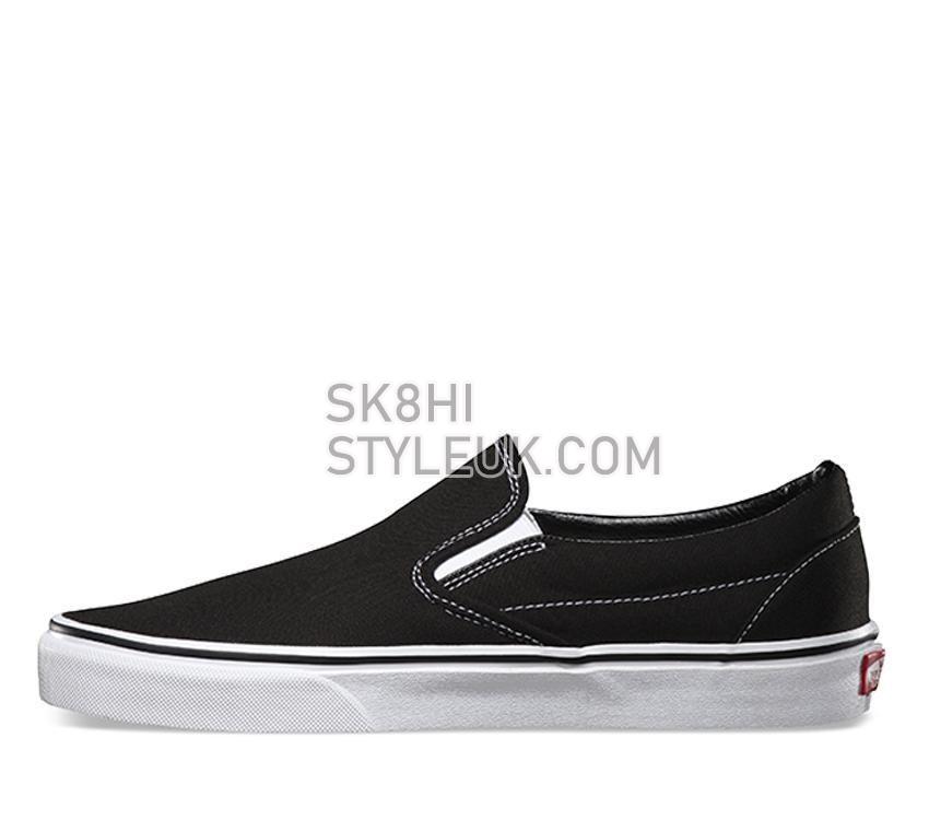 Vans Classic Slip-Ons Black/White Mens Womens - Black VN-0EYEBLK Shoes