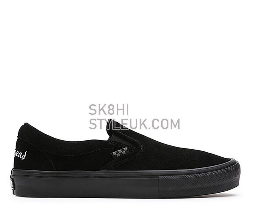 Vans X Motorhead Skate Slip On Mens Womens - Motorhead Black/Black VN0005V6BKA Shoes