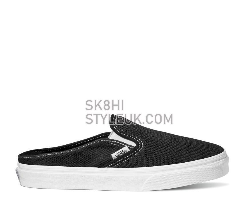 Vans Classic Slip-On Mule Cozy Knit Mens Womens - Cozy Knit Black VN0005U6BLK Shoes