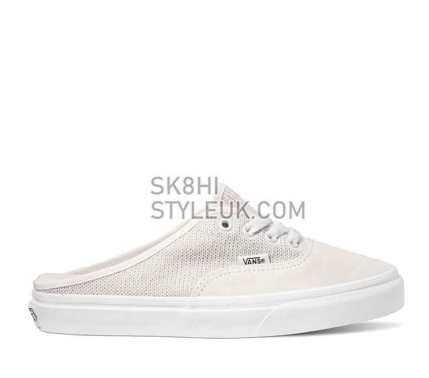 Vans Authentic Mule Cozy Knit Mens Womens - Cozy Knit Light Grey VN0A54F7LTG Shoes