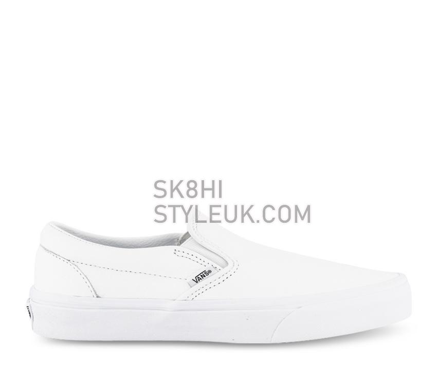 Vans CLASSIC SLIP-ON (PREMIUM LEATHER) Mens Womens - True White VN0A5AO8W00 Shoes