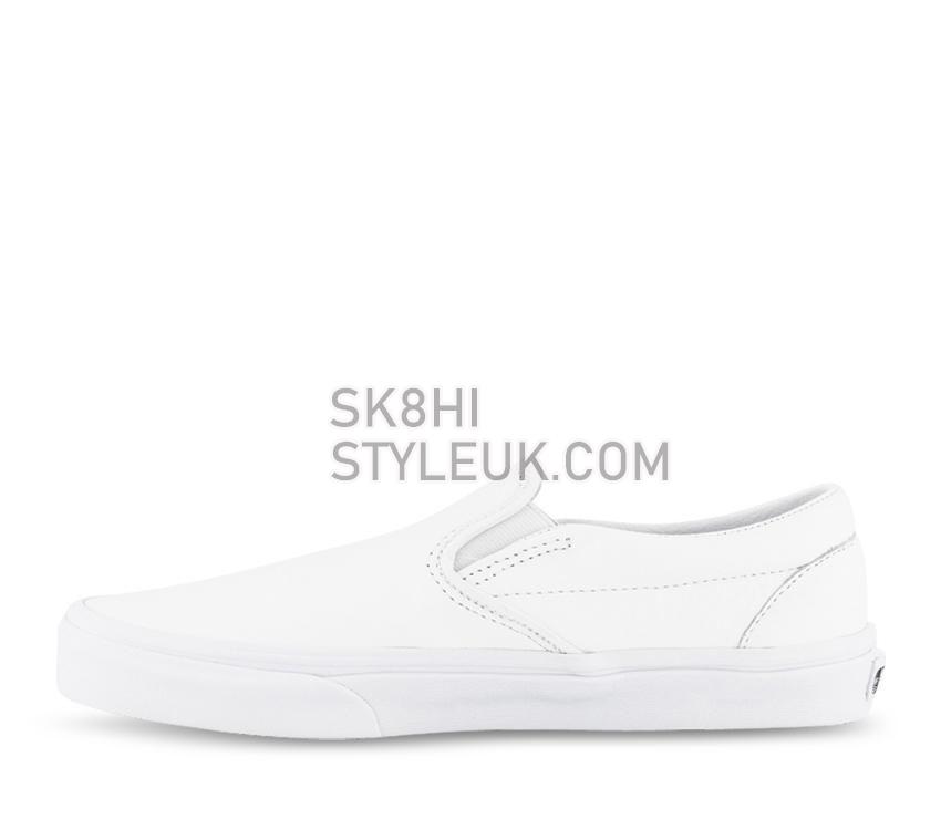 Vans CLASSIC SLIP-ON (PREMIUM LEATHER) Mens Womens - True White VN0A5AO8W00 Shoes