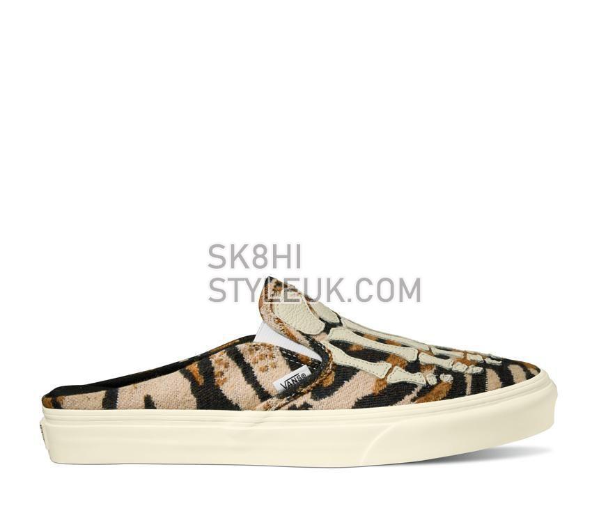 Vans Classic Slip-On Mule Hazy Bones Mens Womens - Hazy Bones Blanc De Blanc VN0A4P3UJVY Shoes