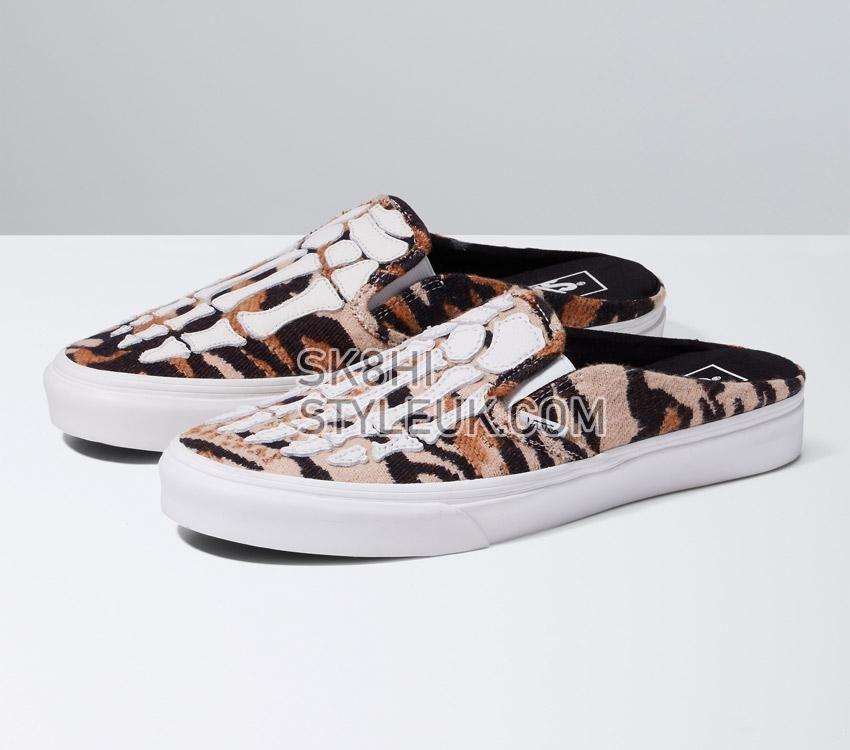 Vans Classic Slip-On Mule Hazy Bones Mens Womens - Hazy Bones Blanc De Blanc VN0A4P3UJVY Shoes