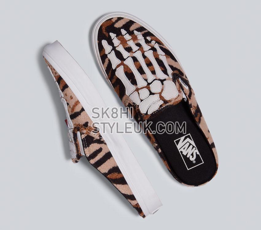 Vans Classic Slip-On Mule Hazy Bones Mens Womens - Hazy Bones Blanc De Blanc VN0A4P3UJVY Shoes