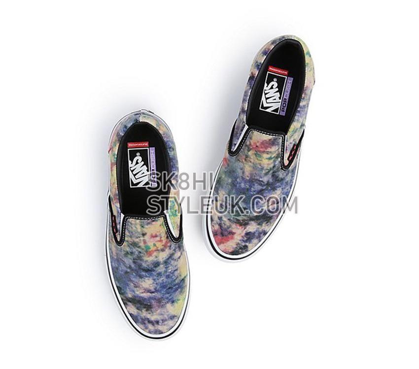 Vans Skate Slip-On Tie-Dye Mens Womens - Tie-Dye Terry Black/Multi VN0A5FCABML Shoes