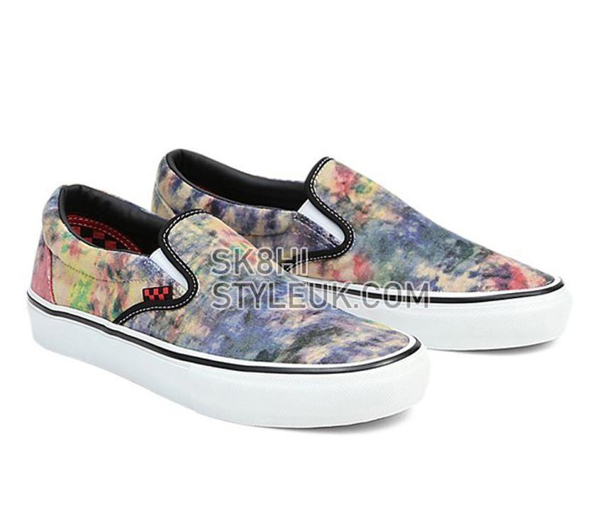 Vans Skate Slip-On Tie-Dye Mens Womens - Tie-Dye Terry Black/Multi VN0A5FCABML Shoes