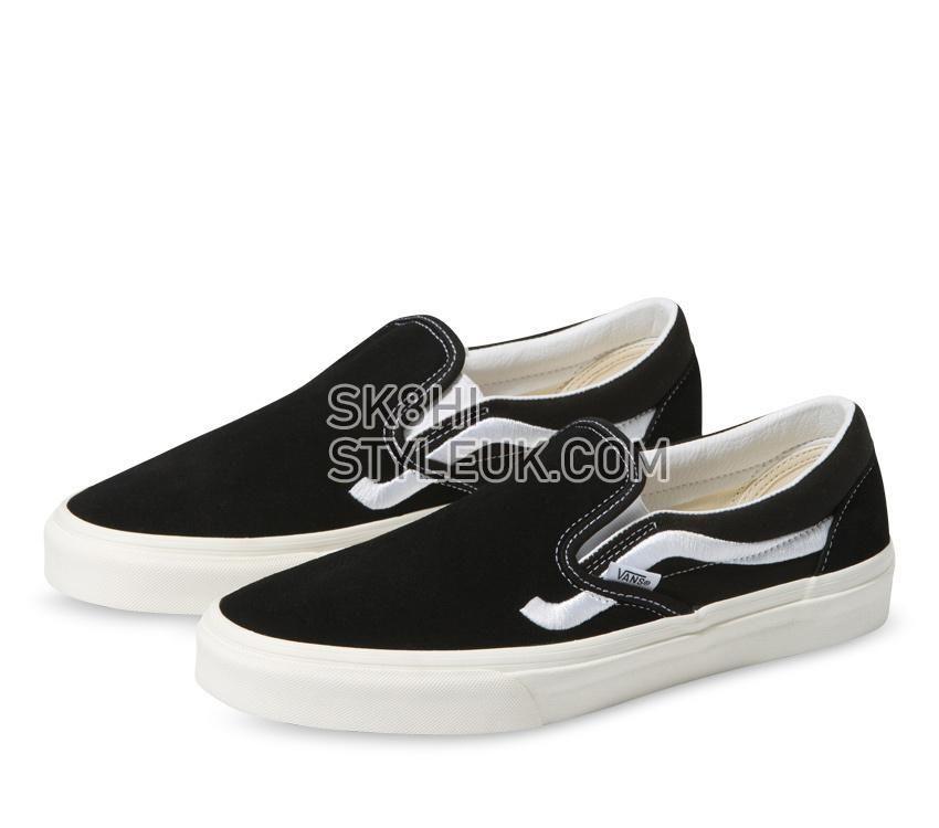 Vans CLASSIC SLIP-ON SIDESTRIPE Mens Womens - Sidestripe Black VN0A5JMHBL8 Shoes