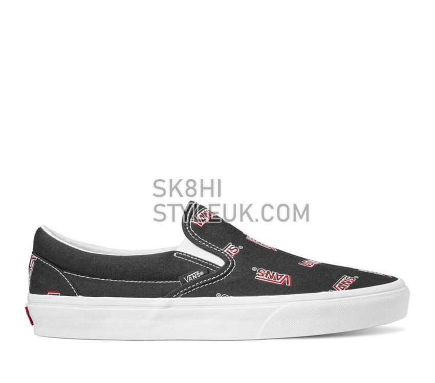 Vans Classic Slip-On Mens Womens - Vans Misprint Black/White VN0A5JMHY28 Shoes