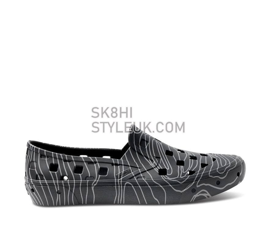 Vans x Nathan Florence Slip-On Trk Womens - Nathan Florence Black/Grey VN0A5HF8N42 Shoes