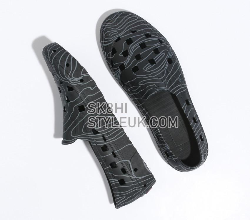 Vans x Nathan Florence Slip-On Trk Womens - Nathan Florence Black/Grey VN0A5HF8N42 Shoes