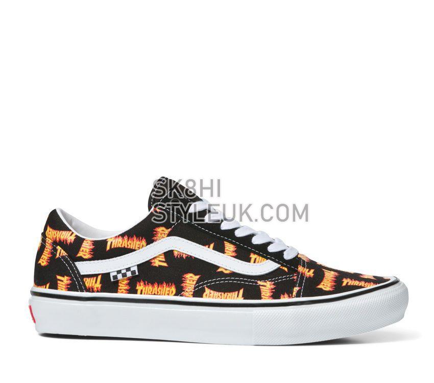 Vans x Thrasher Skate Old Skool Mens Womens - Black Multi VN0005W0BML Shoes