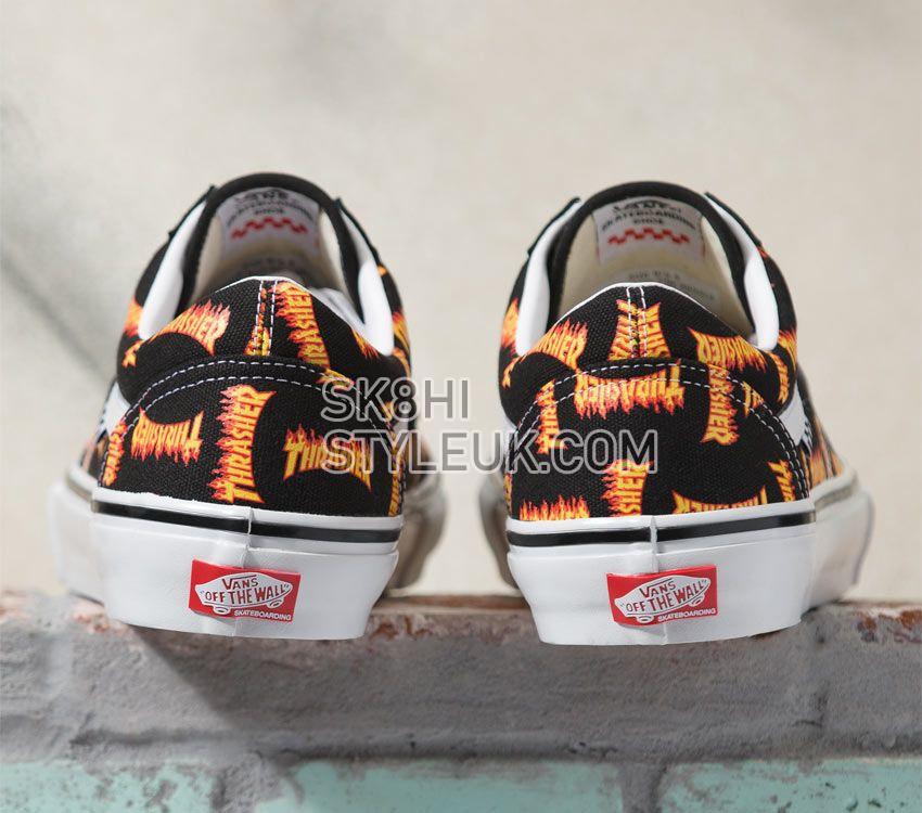 Vans x Thrasher Skate Old Skool Mens Womens - Black Multi VN0005W0BML Shoes