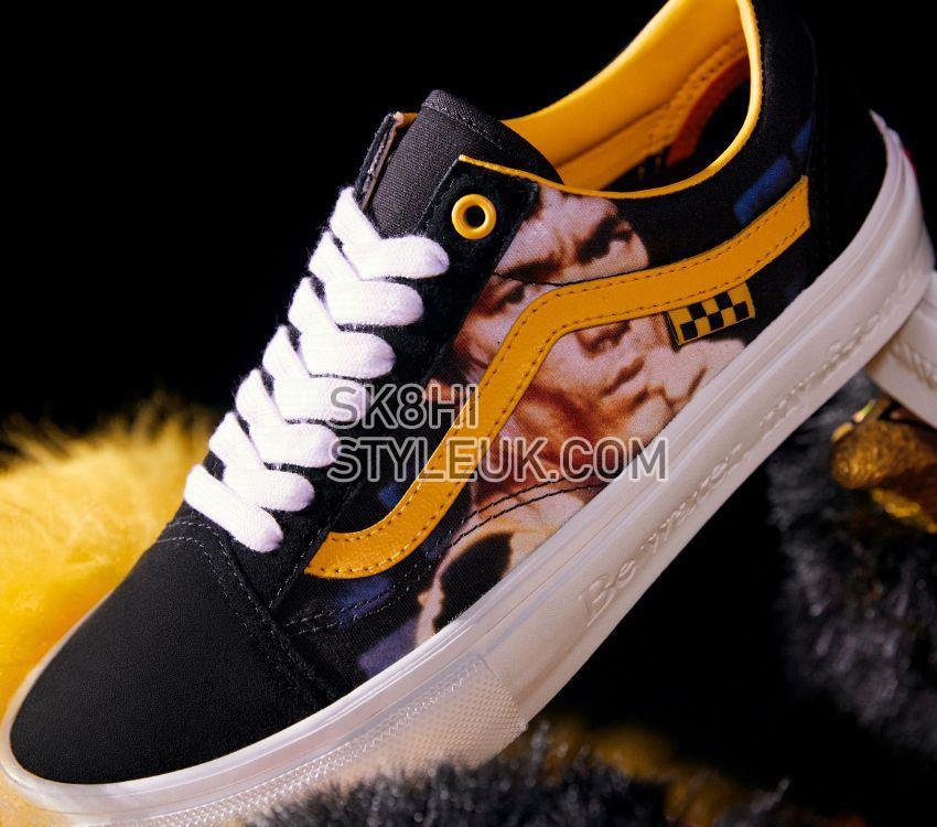 Vans x Bruce Lee Skate Old Skool Mens Womens - Bruce Lee Black/Yellow VN0A5FCBY23 Shoes