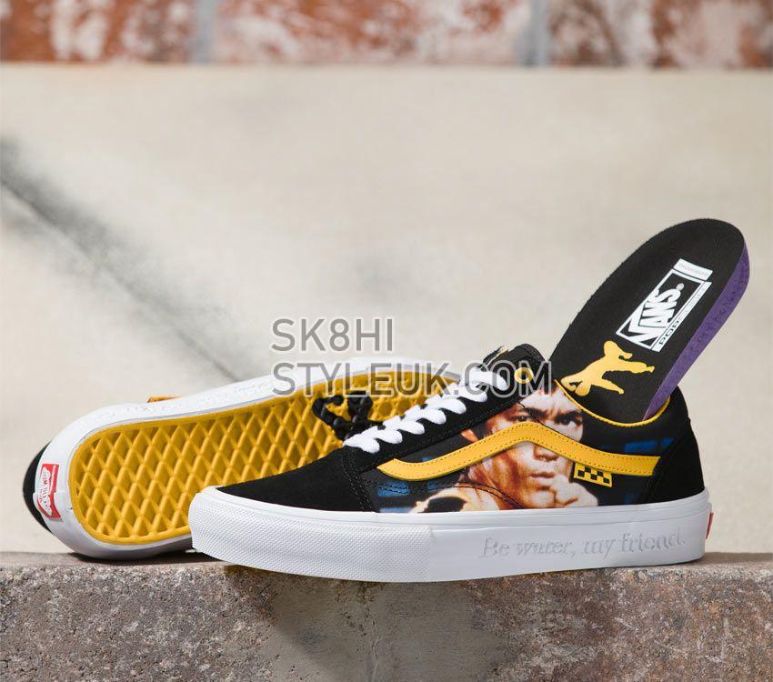 Vans x Bruce Lee Skate Old Skool Mens Womens - Bruce Lee Black/Yellow VN0A5FCBY23 Shoes