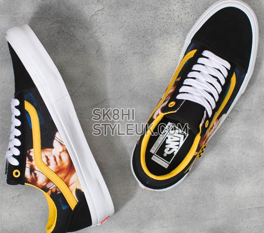 Vans x Bruce Lee Skate Old Skool Mens Womens - Bruce Lee Black/Yellow VN0A5FCBY23 Shoes