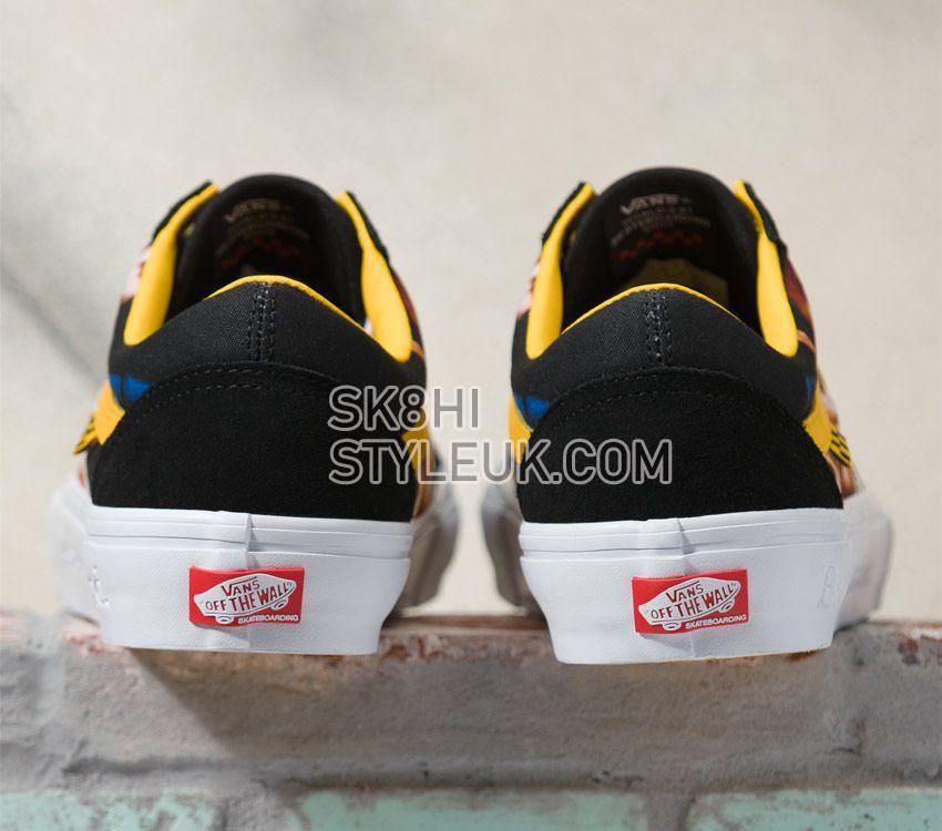 Vans x Bruce Lee Skate Old Skool Mens Womens - Bruce Lee Black/Yellow VN0A5FCBY23 Shoes