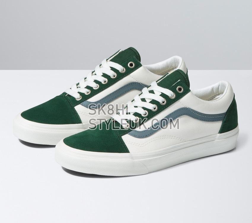 Vans Old Skool Mens Womens - Varsity Canvas Blue/Green VN0A5JMIBLG Shoes