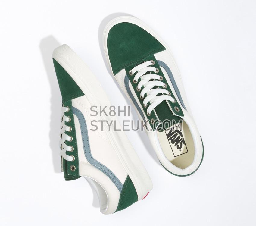 Vans Old Skool Mens Womens - Varsity Canvas Blue/Green VN0A5JMIBLG Shoes