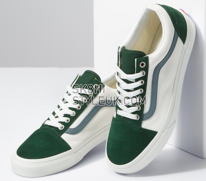 Vans Old Skool Mens Womens - Varsity Canvas Blue/Green VN0A5JMIBLG Shoes