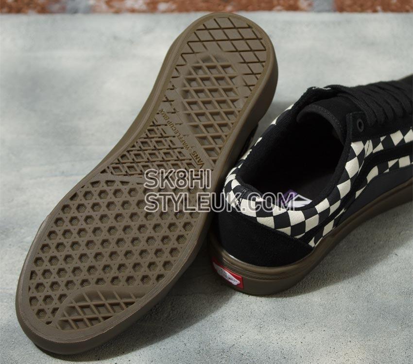 Vans Skate Old Skool Checkerboard Mens Womens - Checkerboard Black/Dark Gum VN0005UZ39L Shoes