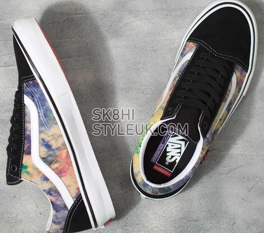 Vans Skate Old Skool Tie-Dye Mens Womens - Tie-Dye Terry Black/Multi VN0A5FCBBML Shoes