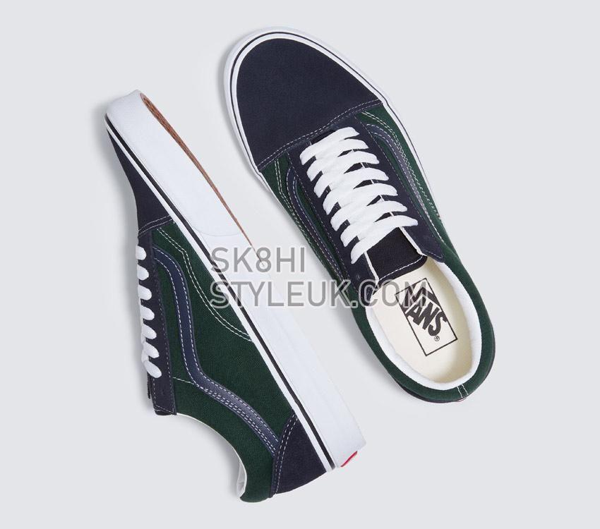 Vans Old Skool Mens Womens - 2-Tone Navy/Green VN0A5JMI1T8 Shoes