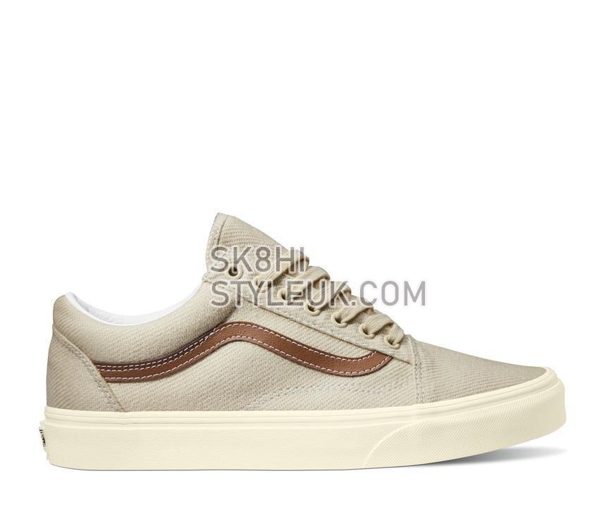 Vans Old Skool Twill Mens Womens - Desert Twill Brown/Beige VN0A5JMIBUE Shoes