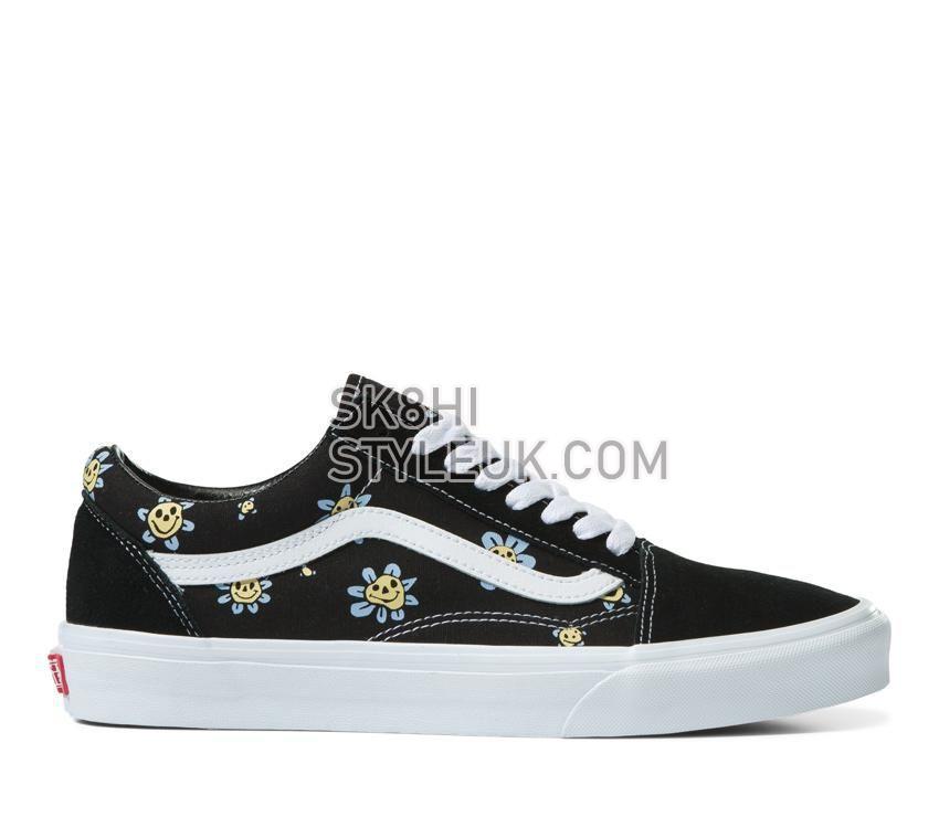 Vans Old Skool Mens Womens - Trippy Grin Floral Black/Yellow VN0A5JMIY23 Shoes