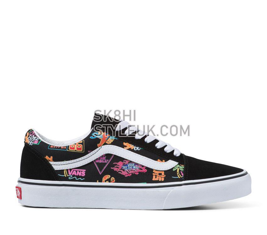 Vans Old Skool Vans Market Mens Womens - Black/Neon VN0A5KRFB0K Shoes