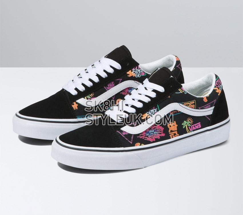 Vans Old Skool Vans Market Mens Womens - Black/Neon VN0A5KRFB0K Shoes