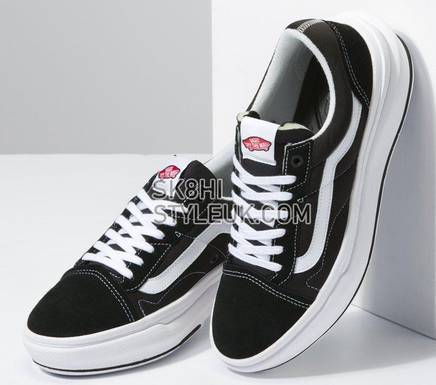 Vans Old Skool Overt Comfycush Mens Womens - Black/White VN0A7Q5EBA2 Shoes