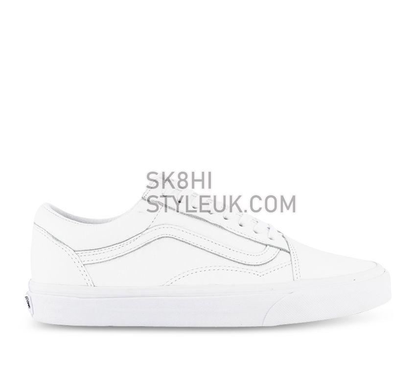 Vans OLD SKOOL (PREMIUM LEATHER) Mens Womens - True White VN0A3WKTW00 Shoes