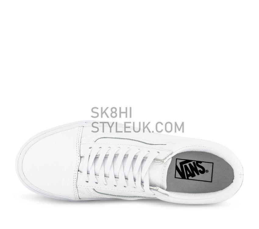 Vans OLD SKOOL (PREMIUM LEATHER) Mens Womens - True White VN0A3WKTW00 Shoes