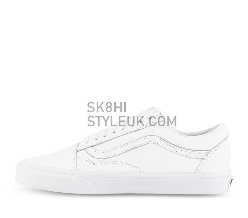 Vans OLD SKOOL (PREMIUM LEATHER) Mens Womens - True White VN0A3WKTW00 Shoes