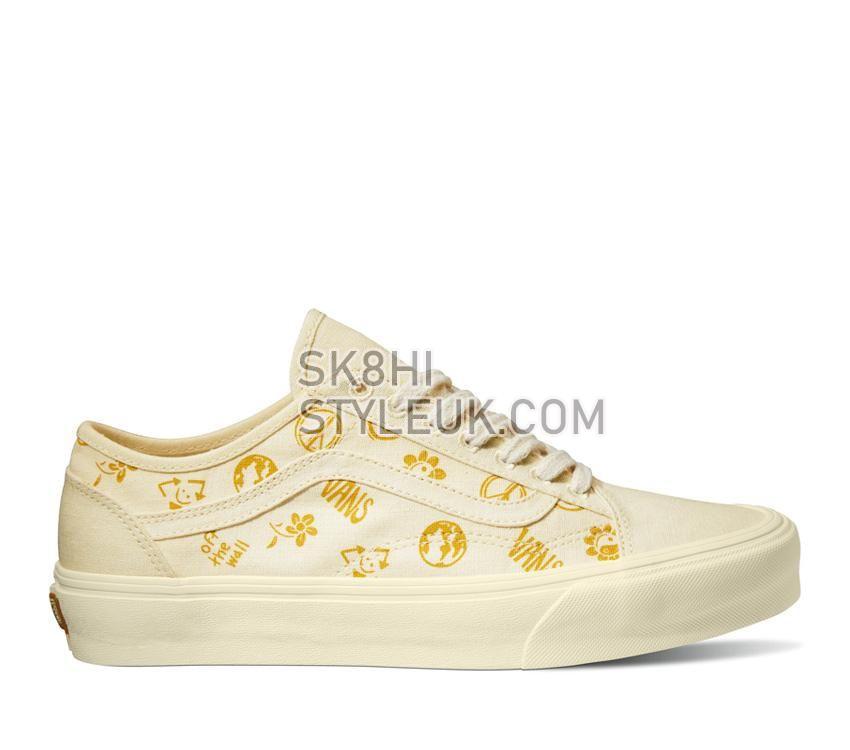 Vans Old Skool Tapered Eco Theory In Our Hands Mens Womens - Eco Theory In Our Hands Golden Yellow VN0A54F4F3X Shoes