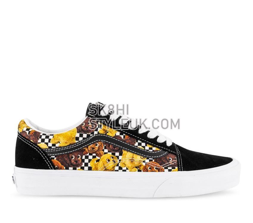 Vans Old Skool Pets Checkerboard Mens Womens - Animal Checkerboard Tortoise Shell/Black VN0A7Q2JLNN Shoes