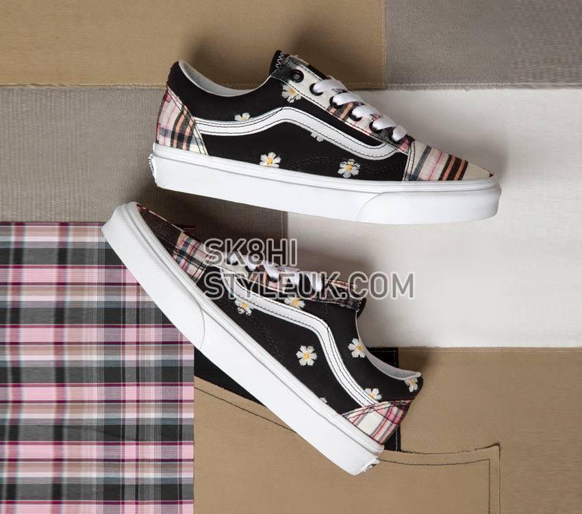 Vans Old Skool Floral Plaid Mens Womens - Floral Plaid Patchwork VN0A5KRSUUW Shoes