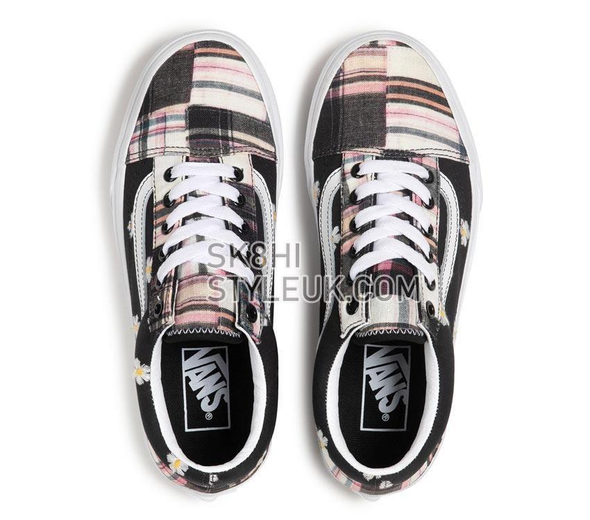 Vans Old Skool Floral Plaid Mens Womens - Floral Plaid Patchwork VN0A5KRSUUW Shoes