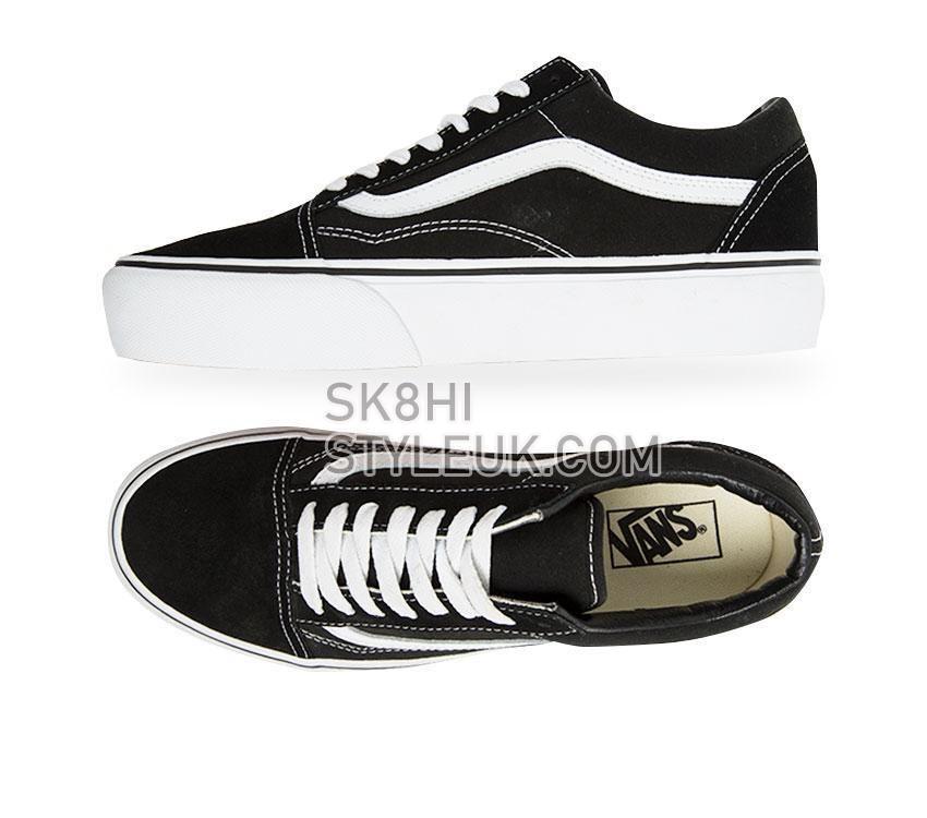 Vans Old Skool Platform Mens Womens - Black/White VN-0B3UY28 Shoes