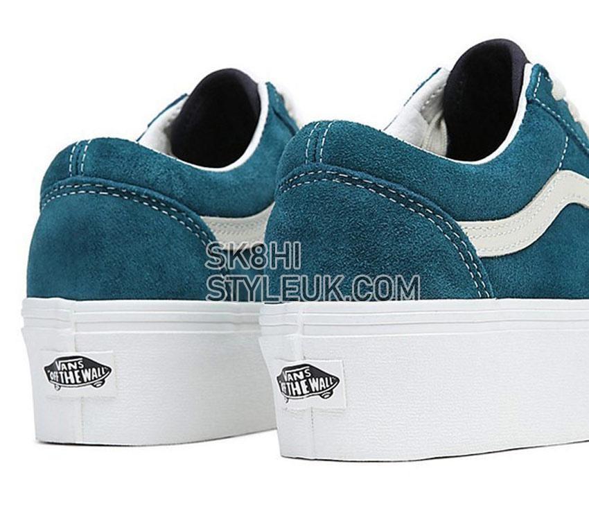 Vans Old Skool Stackform Mens Womens - Varsity Suede Deep Teal VN0A7Q5M60Q Shoes