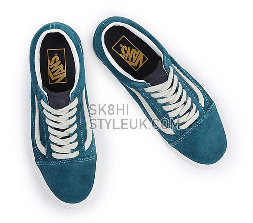 Vans Old Skool Stackform Mens Womens - Varsity Suede Deep Teal VN0A7Q5M60Q Shoes