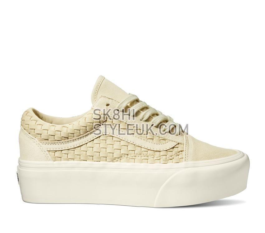 Vans Old Skool Stackform Mens Womens - Micro Weave Ivory VN0A7Q5MIVR Shoes