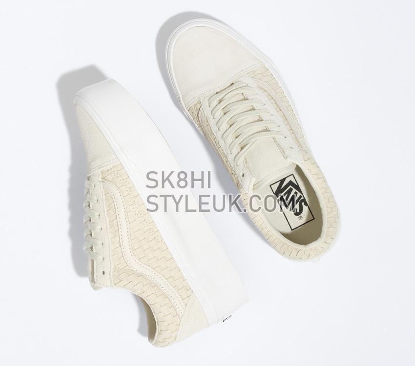 Vans Old Skool Stackform Mens Womens - Micro Weave Ivory VN0A7Q5MIVR Shoes