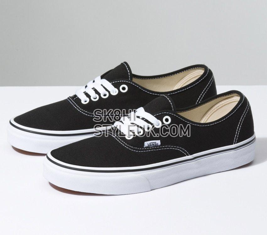 Vans Authentic Black/White Mens Womens - Black VN-0EE3BLK Shoes