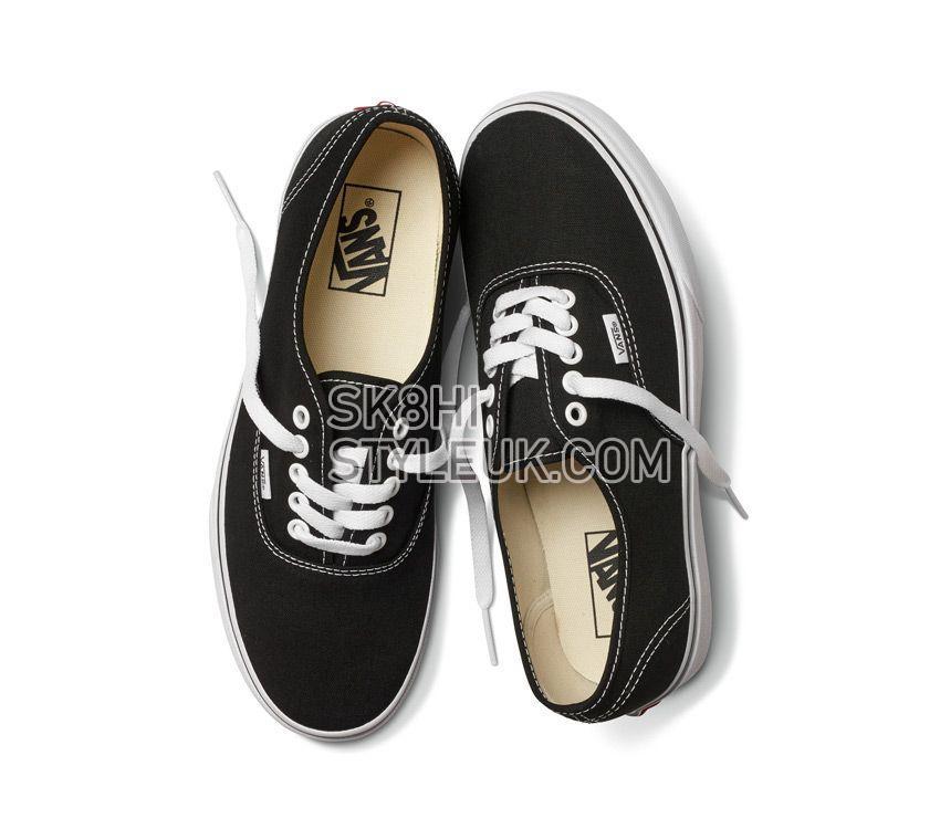 Vans Authentic Black/White Mens Womens - Black VN-0EE3BLK Shoes